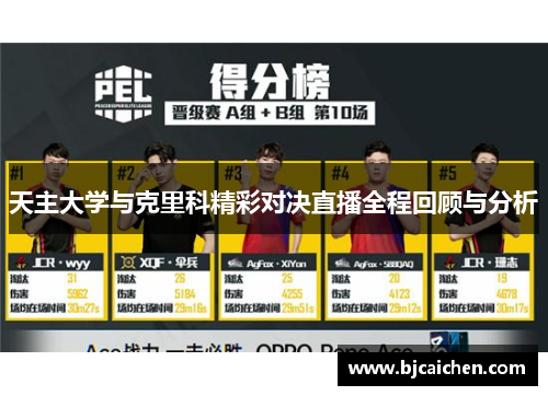 天主大学与克里科精彩对决直播全程回顾与分析